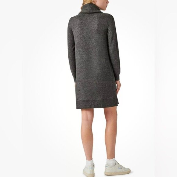 NWT LUCKY BRAND Women Cloud Jersey MockNeck Dress Gray Soft Sweater Dress MEDIUM - Picture 6 of 14